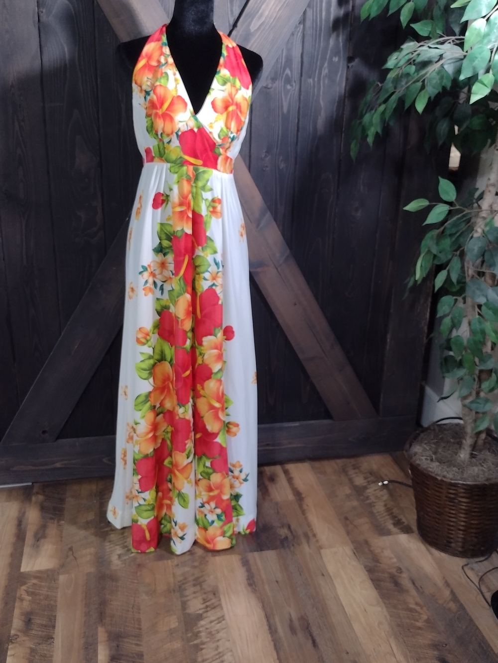 Kakilau Hawaiian Maxi Dress Size 0-4 XXS